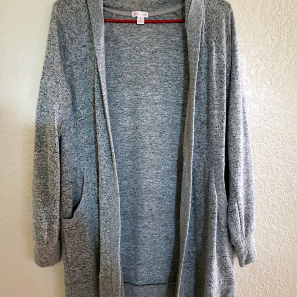 Gray cardigan